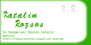 katalin rozsos business card